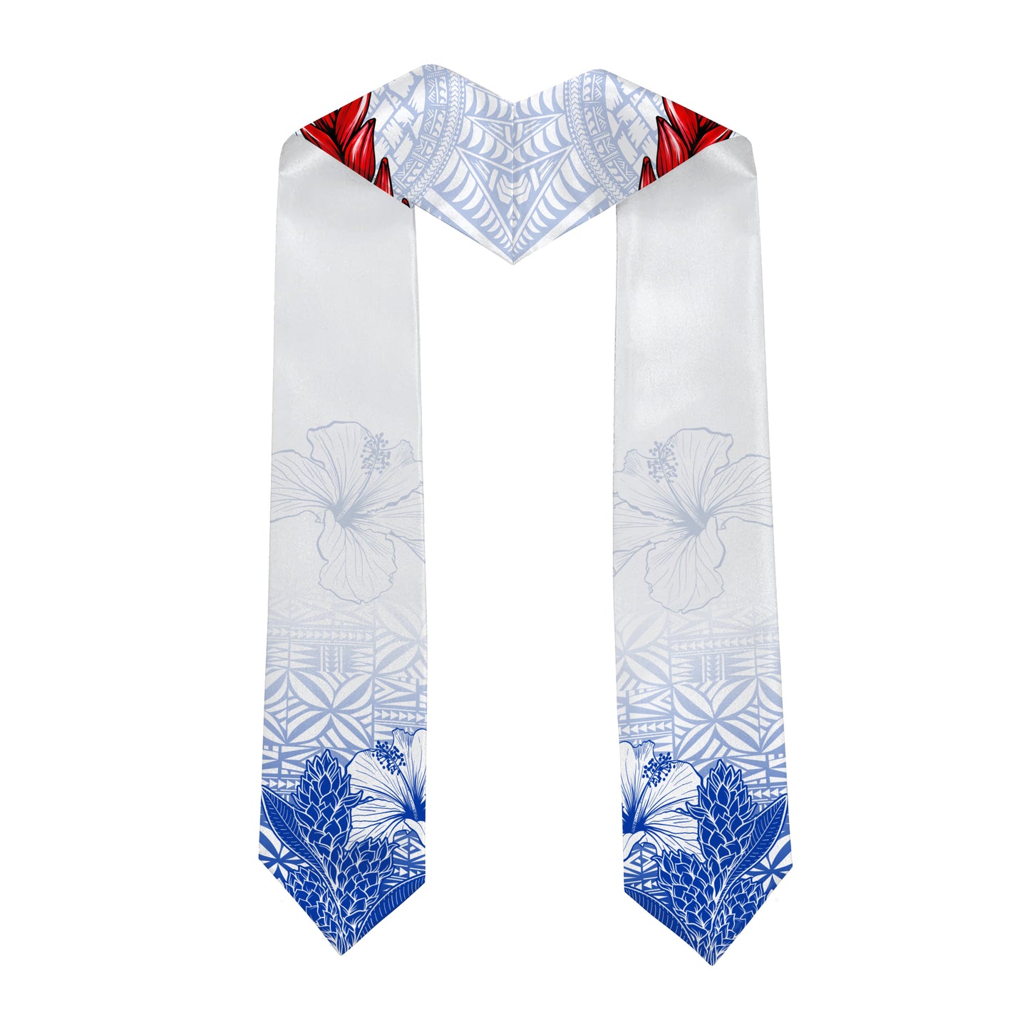 Samoa Graduation Stole Custom 2026 Polynesian Floral Ulafala In My Heart