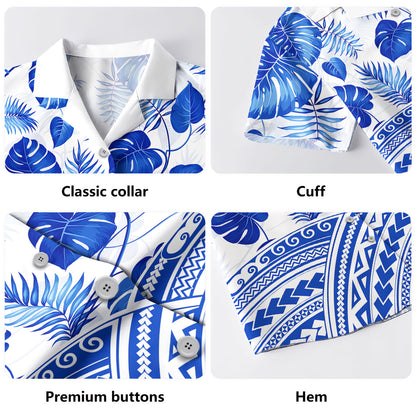 Hawaii Hawaiian Shirt Polynesia Pattern Tropical Leaves