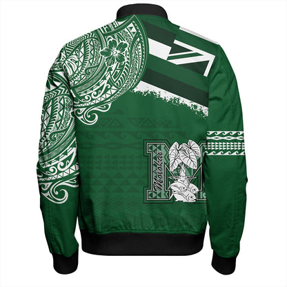 Hawaii Bomber Jacket MolokaÃŠÂ»i High School With Crest Style