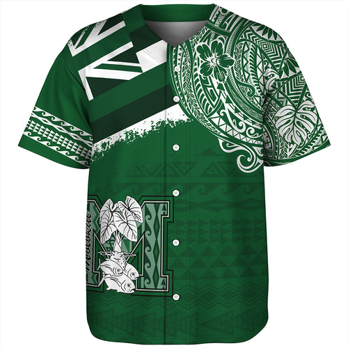 Hawaii Baseball Shirt Molokai High School With Crest Style