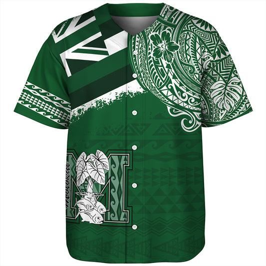Hawaii Baseball Shirt Molokai High School With Crest Style