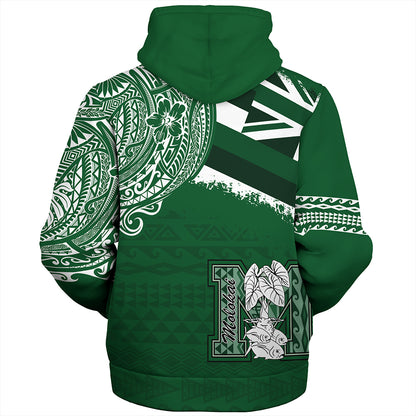 Hawaii Sherpa Hoodie Molokai High School With Crest Style