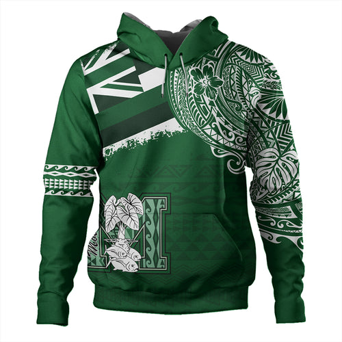 Hawaii Hoodie Molokai High School With Crest Style