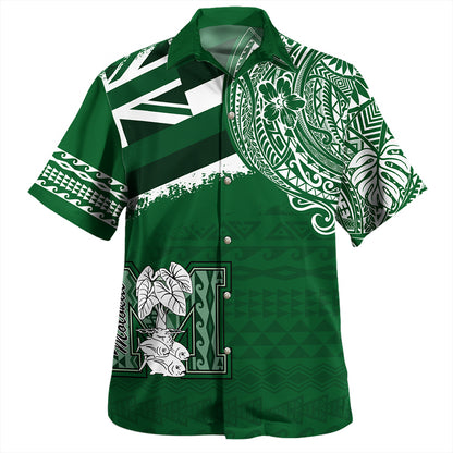 Hawaii Hawaiian Shirt Molokai High School With Crest Style