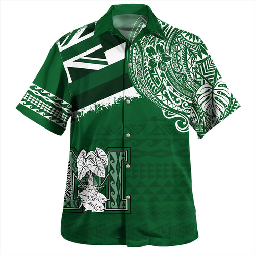 Hawaii Hawaiian Shirt Molokai High School With Crest Style
