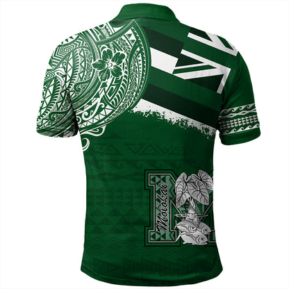 Hawaii Polo Shirt Molokai High School With Crest Style
