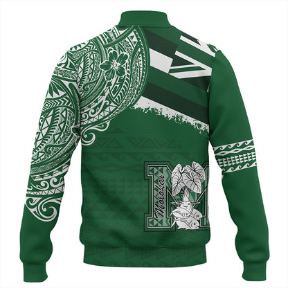 Hawaii Baseball Jacket Molokai High School With Crest Style