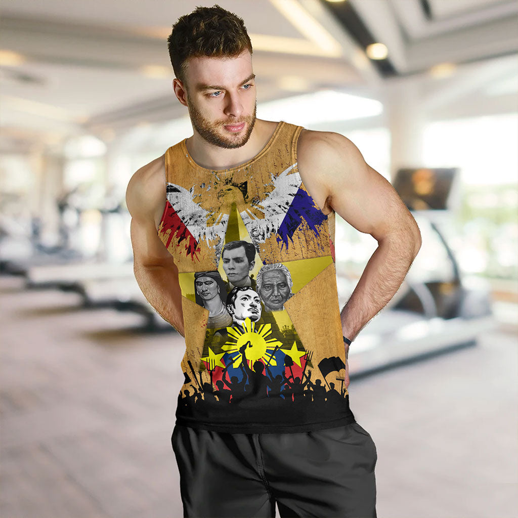 Philippines Filipinos Tank Top National Heroes Flag Eagle