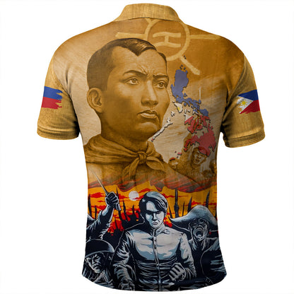 Philippines Filipinos Polo Shirt National Heroes Flag Eagle