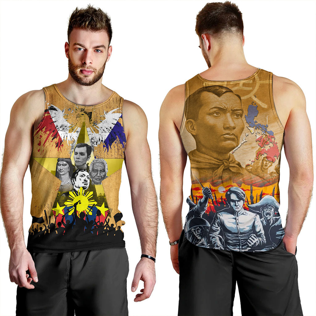 Philippines Filipinos Tank Top National Heroes Flag Eagle