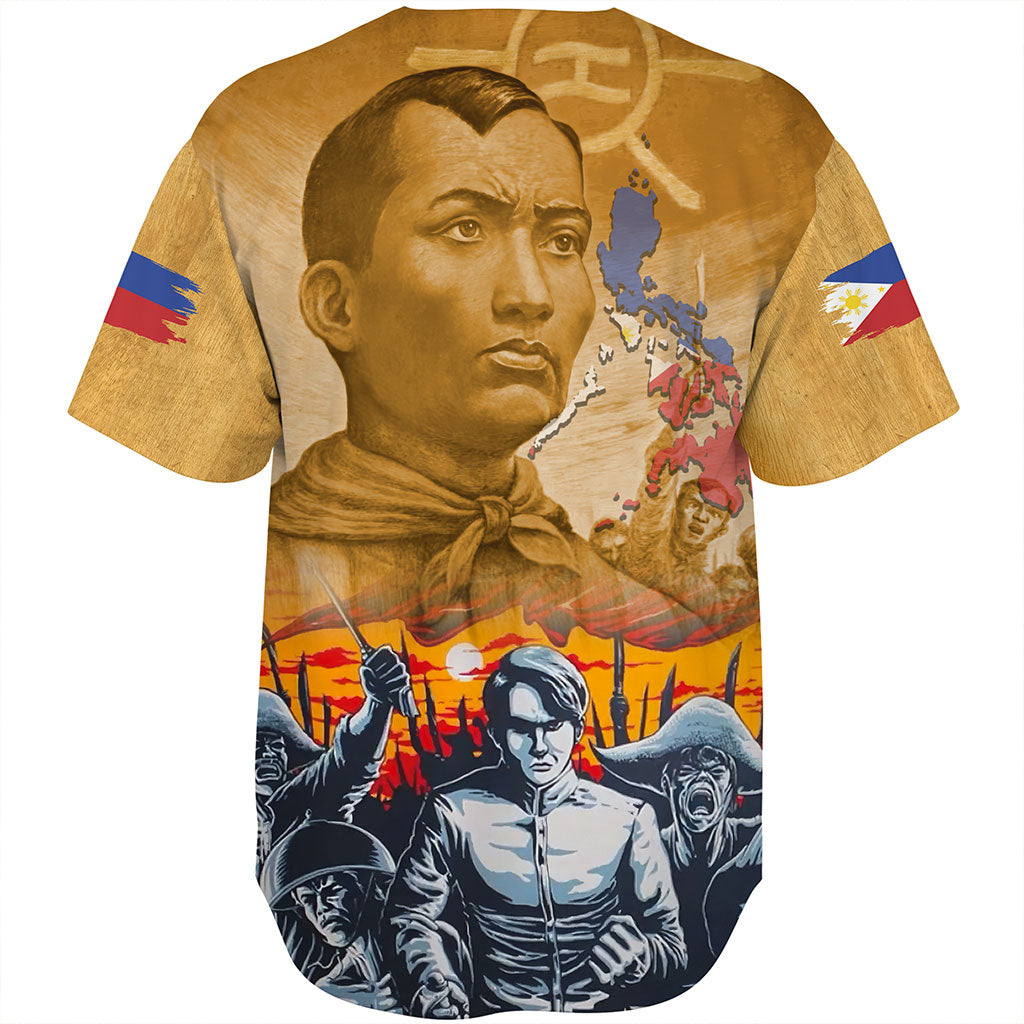 Philippines Filipinos Baseball Shirt National Heroes Flag Eagle