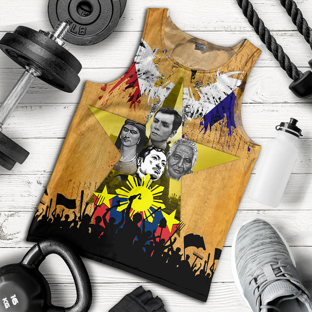 Philippines Filipinos Tank Top National Heroes Flag Eagle