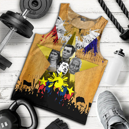 Philippines Filipinos Tank Top National Heroes Flag Eagle