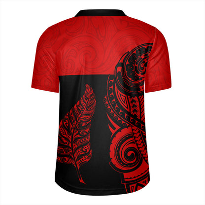 New Zealand Rugby Jersey Maori Pattern Aotearoa Silver Fern Tattoo