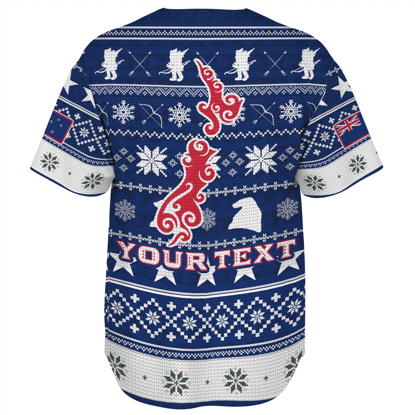 New Zealand Baseball Shirt Custom Meri Kirihimete Ugly Christmas Gnome Packing Out a Unicorn