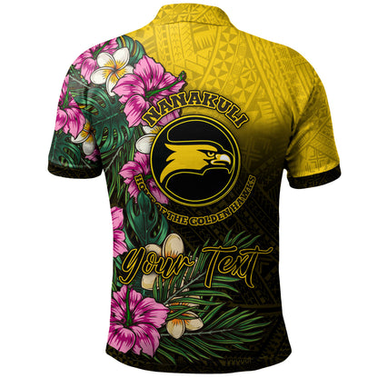 Hawaii Custom Personalised Polo Shirt - Nanakuli High and Intermediate School Hawaiian Tropical Flowers