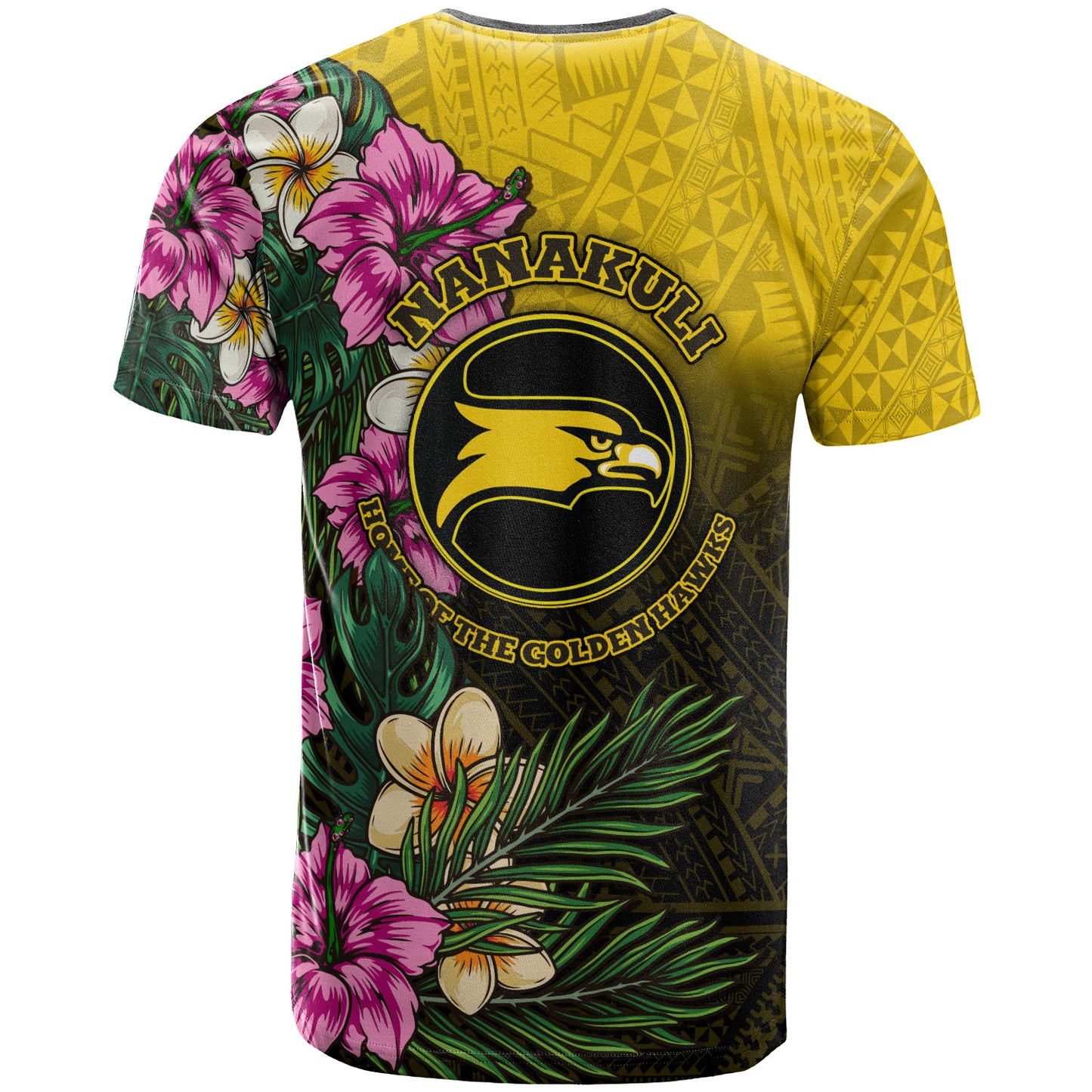 Hawaii Custom Personalised T-Shirt - Nanakuli High and Intermediate School Hawaiian Tropical Flowers