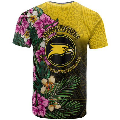 Hawaii Custom Personalised T-Shirt - Nanakuli High and Intermediate School Hawaiian Tropical Flowers