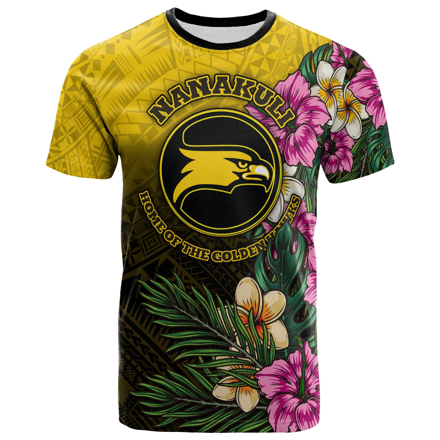 Hawaii Custom Personalised T-Shirt - Nanakuli High and Intermediate School Hawaiian Tropical Flowers