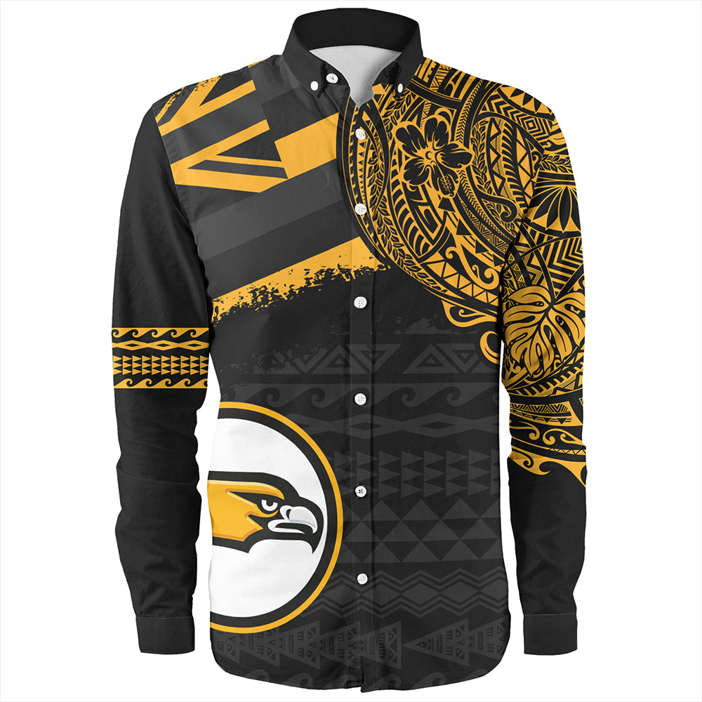 Hawaii Long Sleeve Shirt Nanakuli High And Intermediate High School With Crest Style