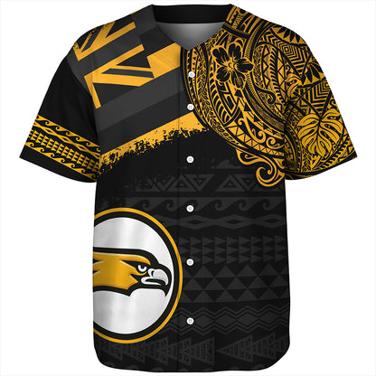 Hawaii Baseball Shirt Nanakuli High And Intermediate High School With Crest Style