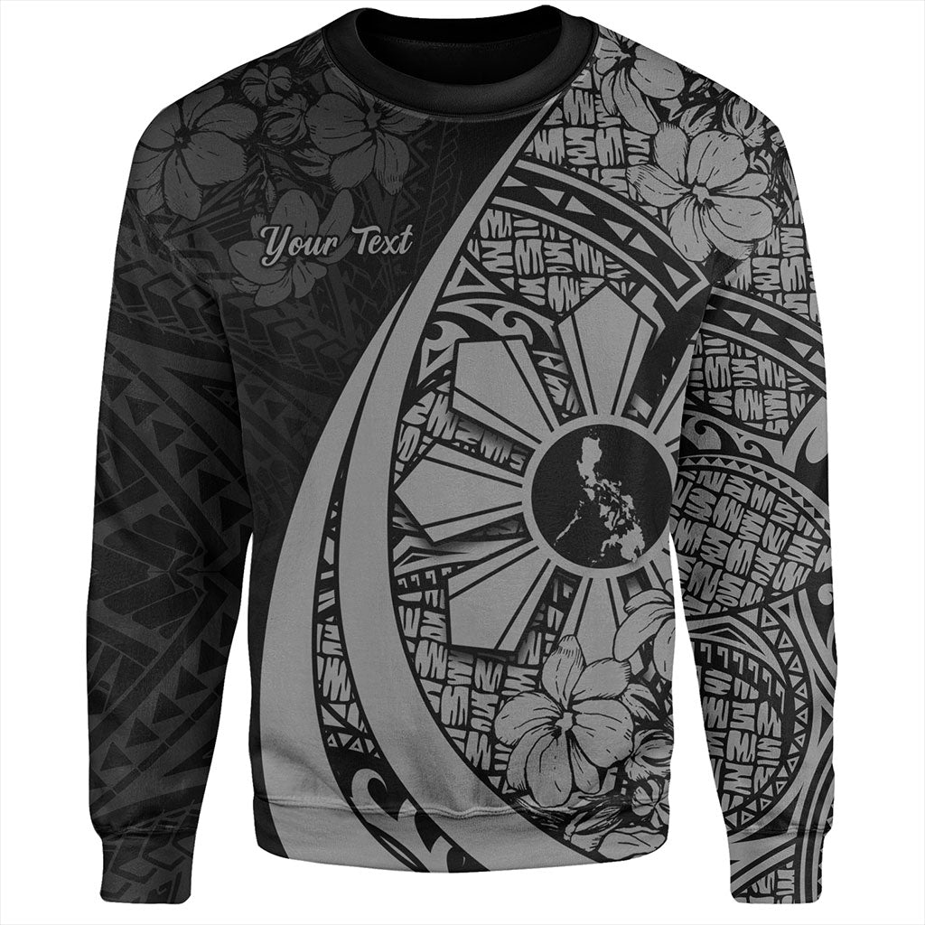 Philippines Filipinos Sweatshirt Custom National Sampaguita Flower Symbols Style