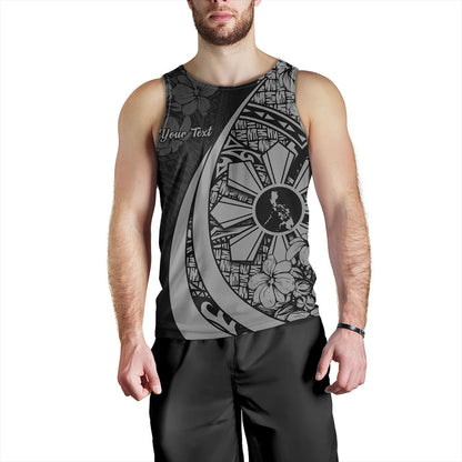 Philippines Filipinos Tank Top Custom National Sampaguita Flower Symbols Style