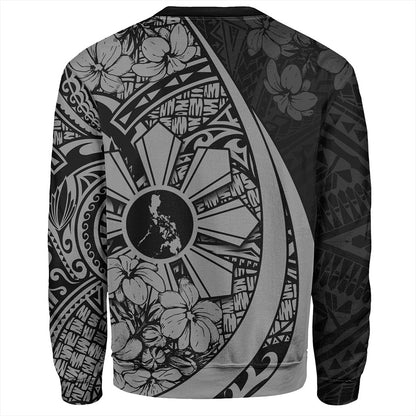 Philippines Filipinos Sweatshirt Custom National Sampaguita Flower Symbols Style