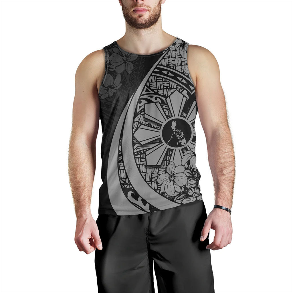 Philippines Filipinos Tank Top Custom National Sampaguita Flower Symbols Style