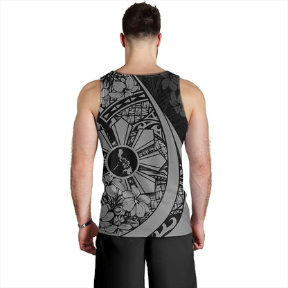 Philippines Filipinos Tank Top Custom National Sampaguita Flower Symbols Style