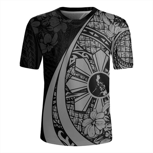 Philippines Filipinos Rugby Jersey Custom National Sampaguita Flower Symbols Style