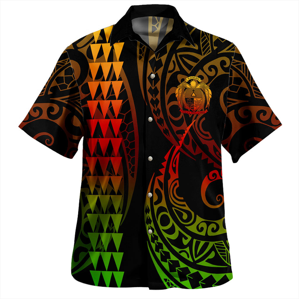 Nauru Hawaiian Shirt Kakau Style