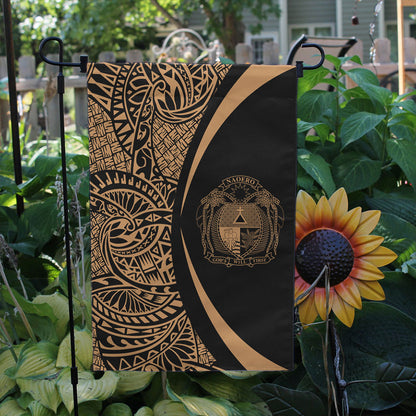 Nauru Garden Flag Lauhala Circle Gold