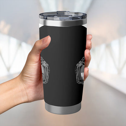 Nauru Tumbler Lauhala Circle Style White