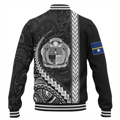 Nauru Baseball Jacket Tribal Micronesian Coat Of Arms