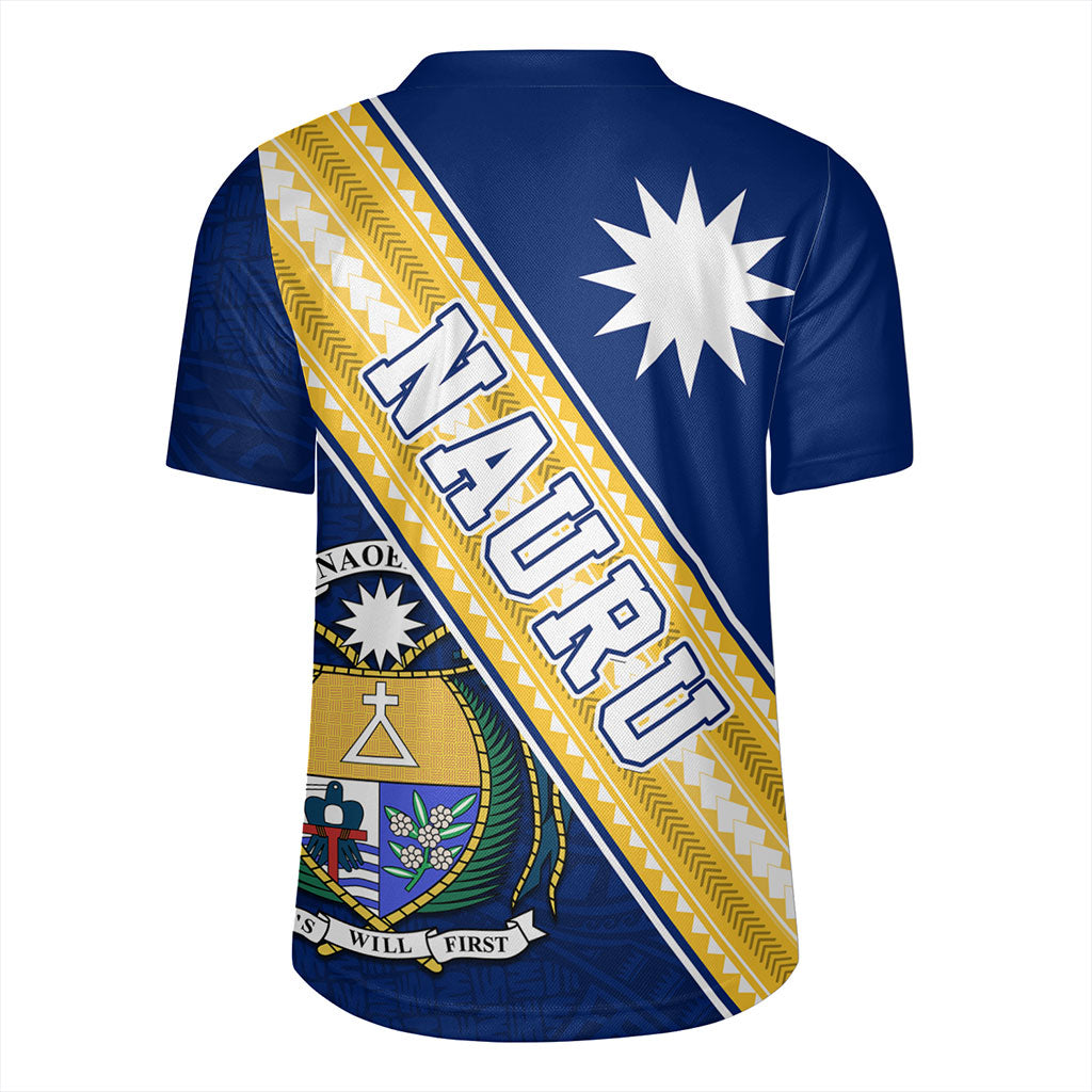 Nauru Rugby Jersey Flag And Coat Of Arms