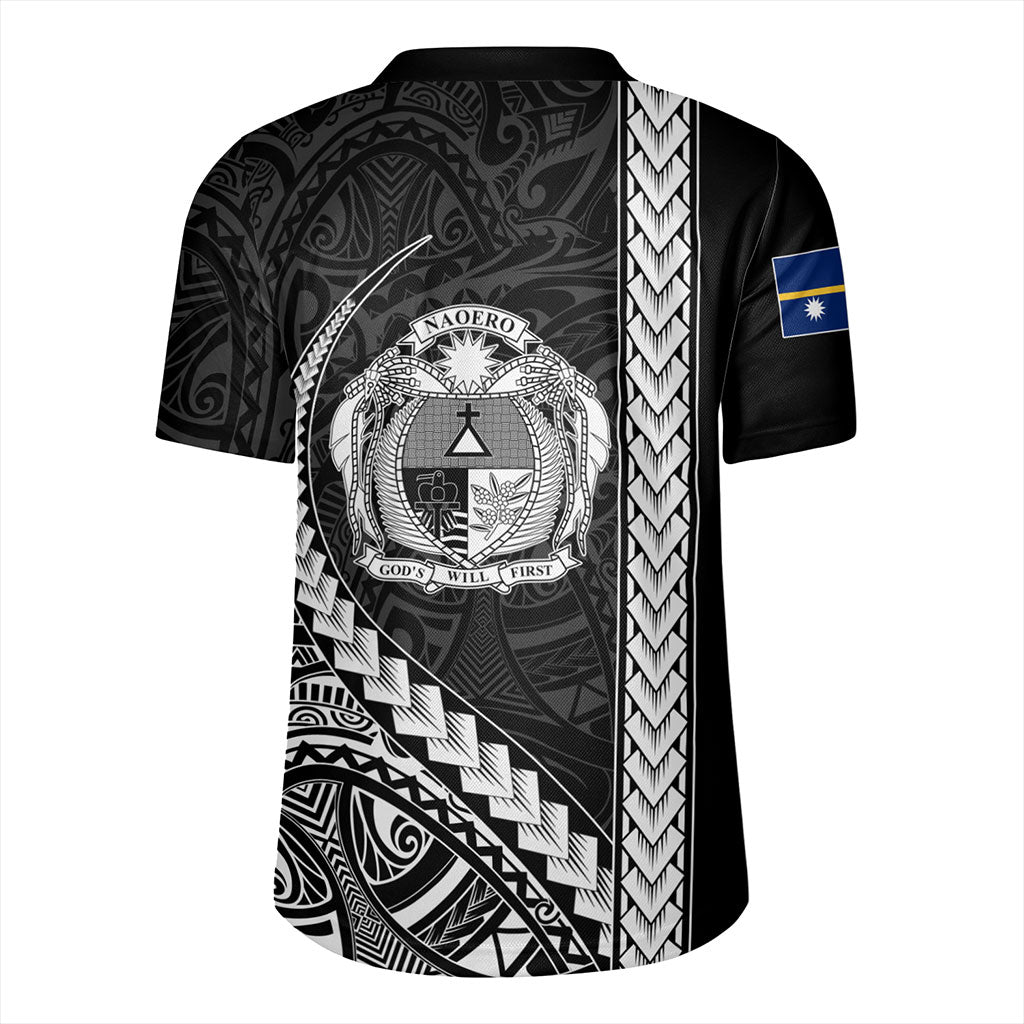 Nauru Rugby Jersey Tribal Micronesian Coat Of Arms