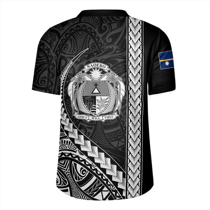 Nauru Rugby Jersey Tribal Micronesian Coat Of Arms