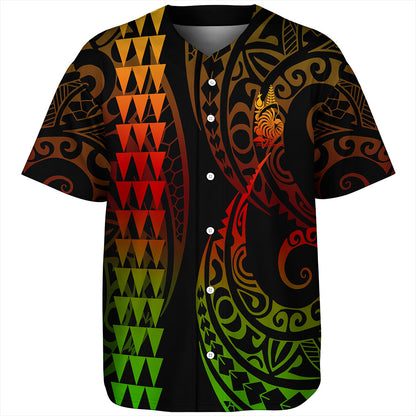 New Caledonia Baseball Shirt Kakau Style