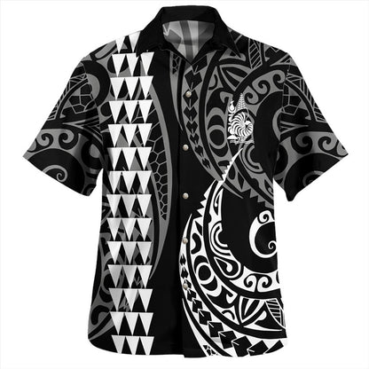 New Caledonia Combo Puletasi And Shirt Kakau Style White