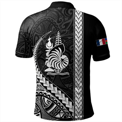 New Caledonia Polo Shirt Tribal Melanesian Coat Of Arms