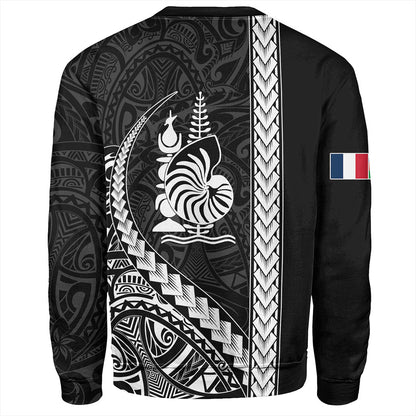 New Caledonia Sweatshirt Tribal Melanesian Coat Of Arms
