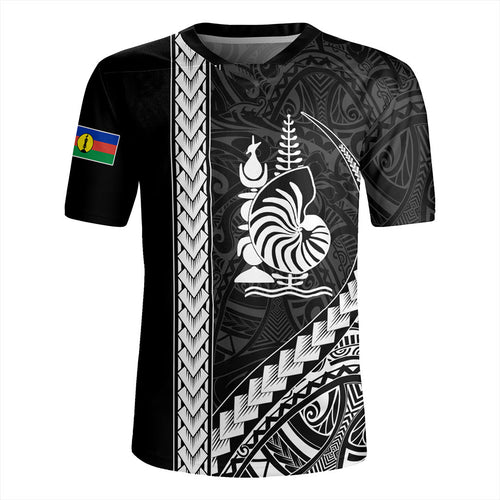 New Caledonia Rugby Jersey Tribal Melanesian Coat Of Arms
