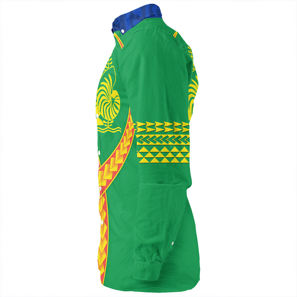 New Caledonia Long Sleeve Shirt Tribal Polynesian In My Heart