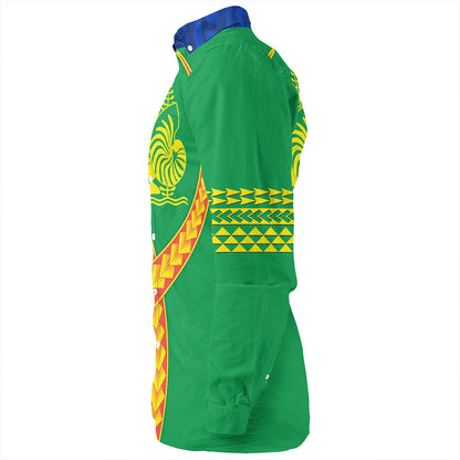 New Caledonia Long Sleeve Shirt Tribal Polynesian In My Heart