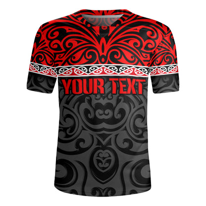 New Zealand Custom Personalised Rugby Jersey Aotearoa Kowhaiwhai Patterns
