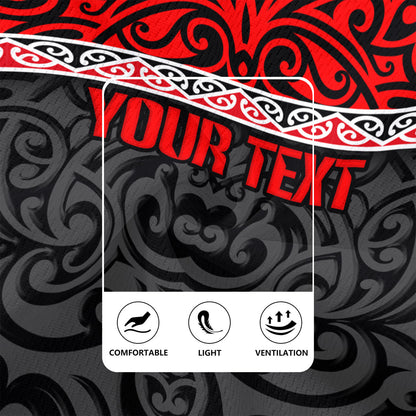 New Zealand Custom Personalised Rugby Jersey Aotearoa Kowhaiwhai Patterns