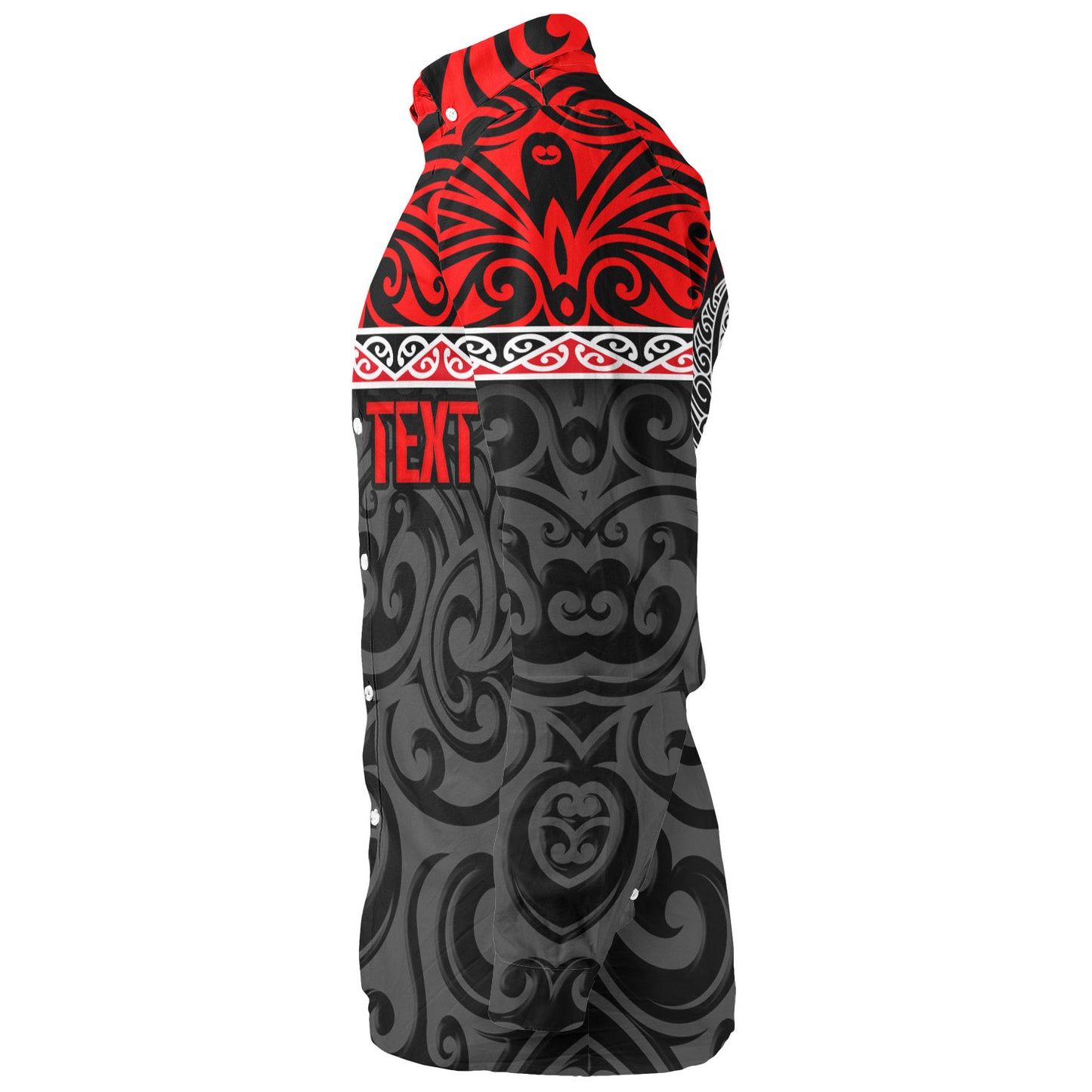 New Zealand Custom Personalised Long Sleeve Shirt Aotearoa Kowhaiwhai Patterns