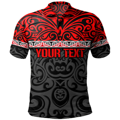 New Zealand Custom Personalised Polo Shirt Aotearoa Kowhaiwhai Patterns