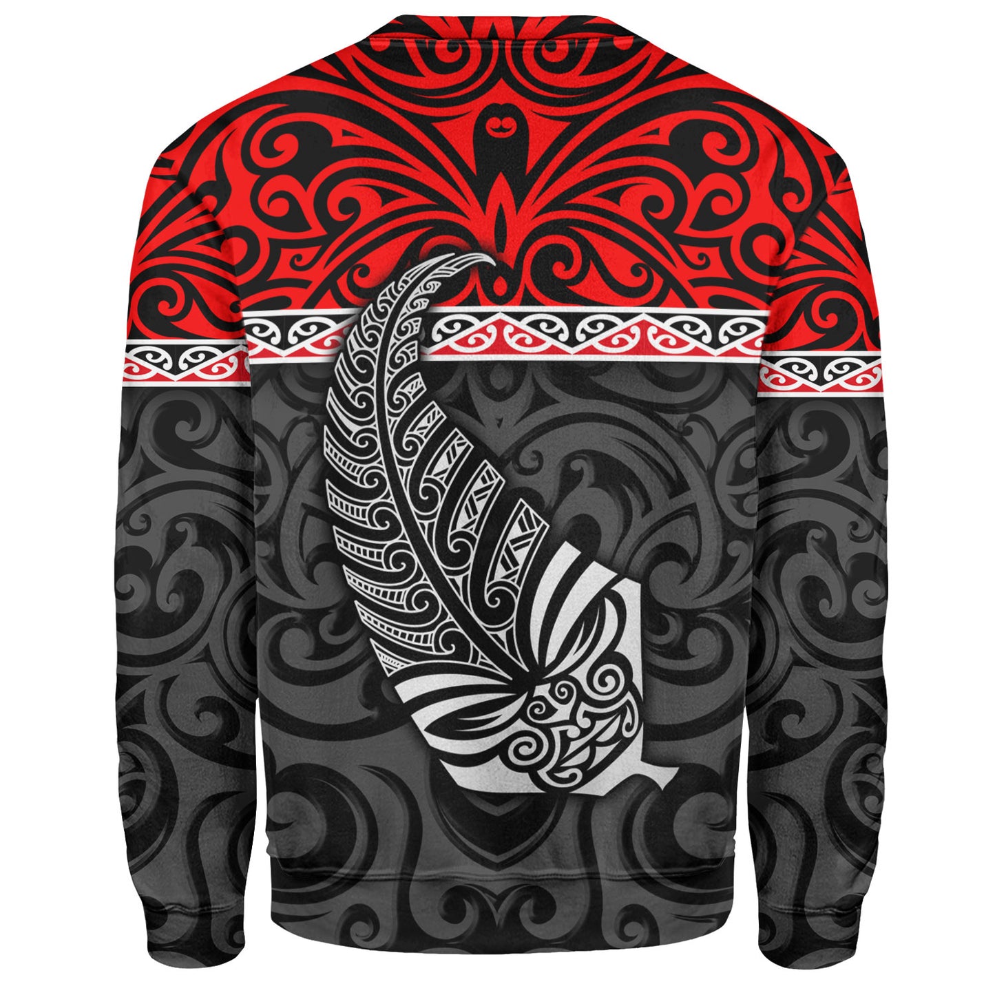 New Zealand Custom Personalised Sweatshirt Aotearoa Kowhaiwhai Patterns